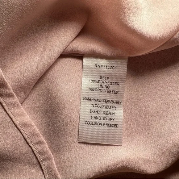 NWT Karlie python ruffle hi lo dress blush size L - Picture 8 of 9